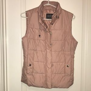 DKNY Pink Puffer Vest